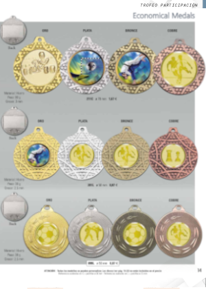 Catálogo de Medallas y Llaveros